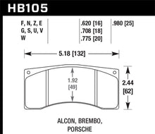 Load image into Gallery viewer, Hawk Alcon B Caliber Performance Ceramic Street Brake Pads