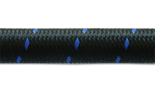 Load image into Gallery viewer, Vibrant -6 AN Two-Tone Black/Blue Nylon Braided Flex Hose (10 foot roll)