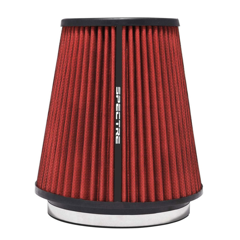 Spectre HPR Conical Air Filter 6in. Flange ID / 7.719in. Base OD / 8.5in. Tall - Red