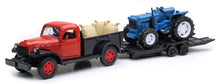 Load image into Gallery viewer, New Ray Toys 1946 Dodge Power Wagon with Farm Tractor/ Scale - 1:32