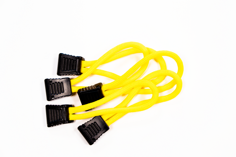 Fishbone Offroad Paracord Zipper Pulls 5 Pcs Yellow