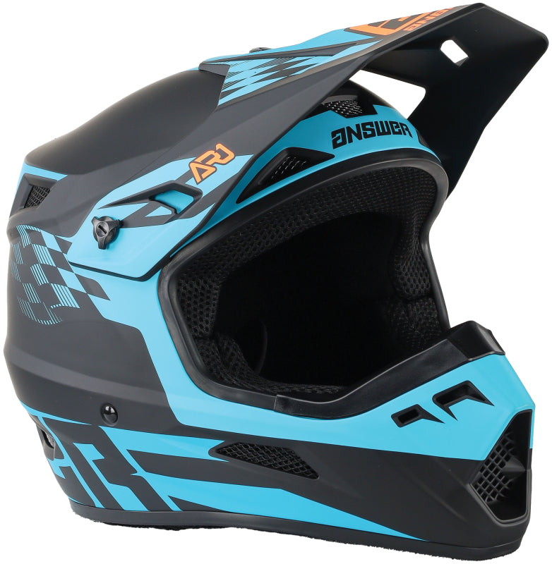 Answer AR1 Sweep Helmet Black/Astana/Hyper Orange - 2XL