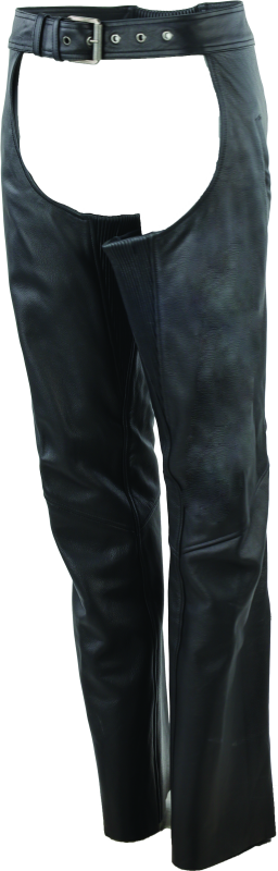 River Road Plains Leather Chaps Black Womens - Small