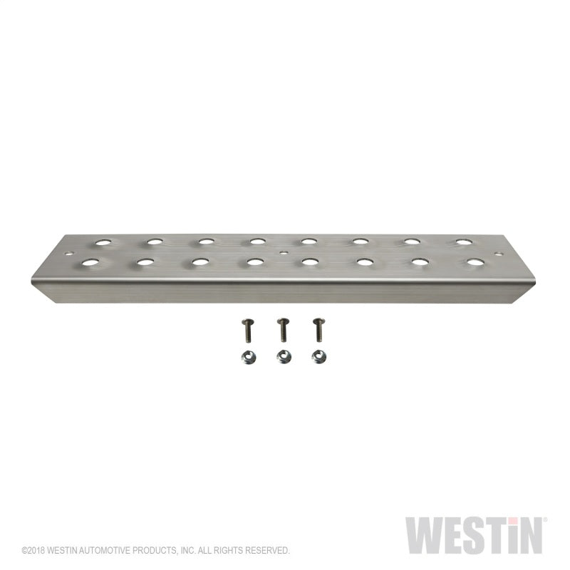 Westin 15in Step Plate w/screws (Set of 2)- Stainless Steel