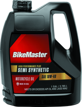 Load image into Gallery viewer, BikeMaster 10W40 Semi Synthetic Oil - Gallon