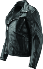 Load image into Gallery viewer, River Road Ironclad Classic Leather Jacket Black Womens - Small