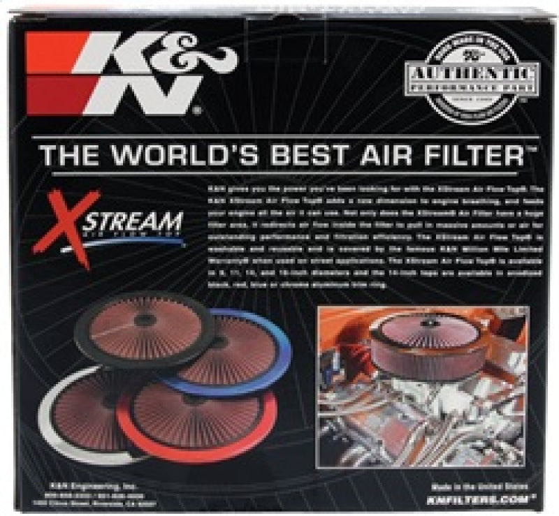 K&N X-Stream Top Round Lid 9 inch Outside Diameter