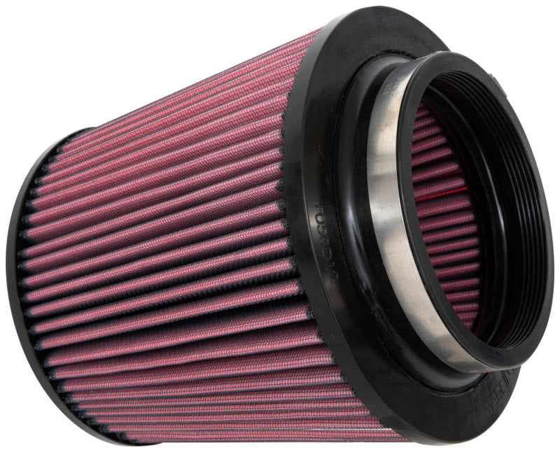 K&N Universal Clamp-On Air Filter 5in Flange ID x 8in Base OD x 6.625in Top OD x 8.625in Height