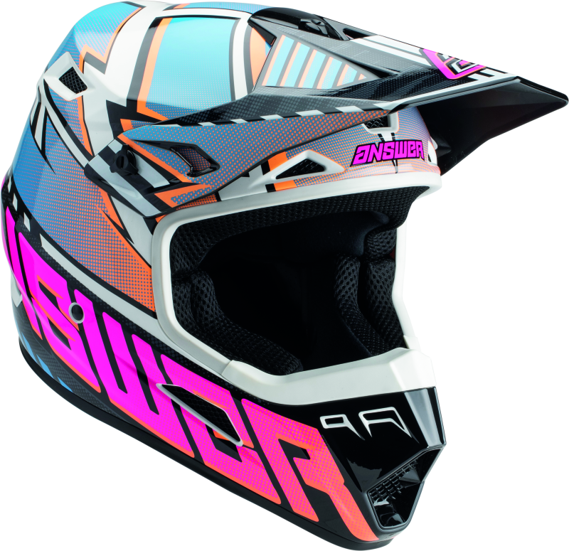 Answer AR3 Rapid Helmet Blue/Orange/Rhodamine Youth - Small