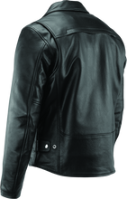 Load image into Gallery viewer, River Road Ironclad Classic Leather Jacket Black - Small