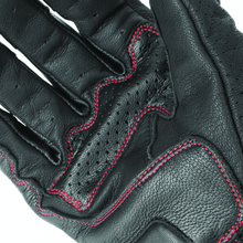 Load image into Gallery viewer, Speed and Strength Twist of Fate Leather Gloves Black/Red - Small