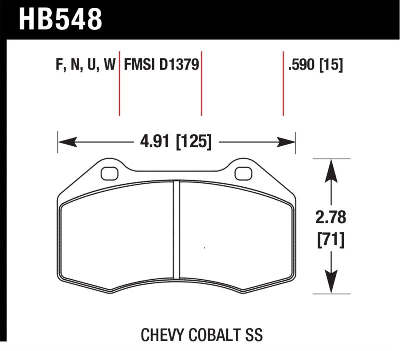 Hawk 15-19 Alfa Romeo 4C 1.7L Base OE Incl.Pad Wear Sensor Front ER-1 Brake Pads