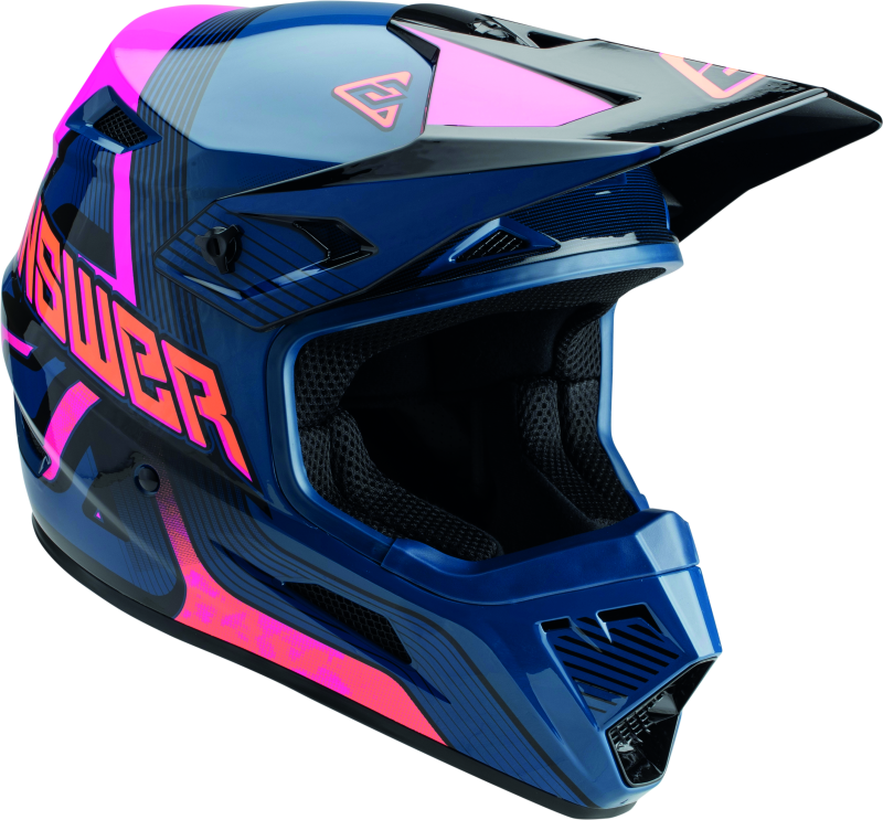 Answer AR1 Vendetta Helmet Dark Blue/Rhodamine/Orange - 2XL