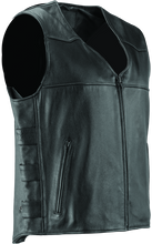 Load image into Gallery viewer, River Road Plains Leather Vest Black - Small