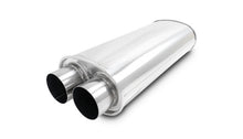 Load image into Gallery viewer, Vibrant Streetpower Oval Muffler 3.0in Dual Inlet/Outlet 18in Body Length