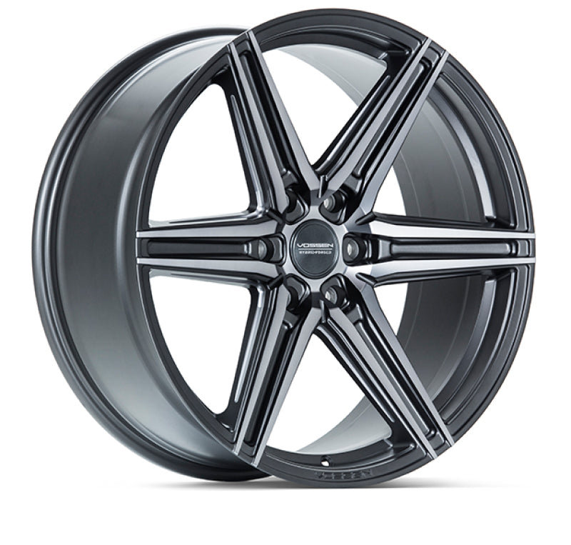 Vossen HF6-2 22x9.5 / 6x139.7- ET20 / Deep Face / 106.1 - Tinted Matte Gunmetal Wheel