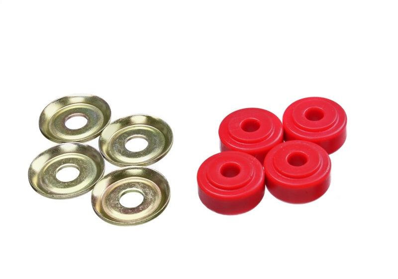 Energy Suspension Red Shock Tower Bushing Set 7/8in Nipple 3/8in ID 1-1/4in OD