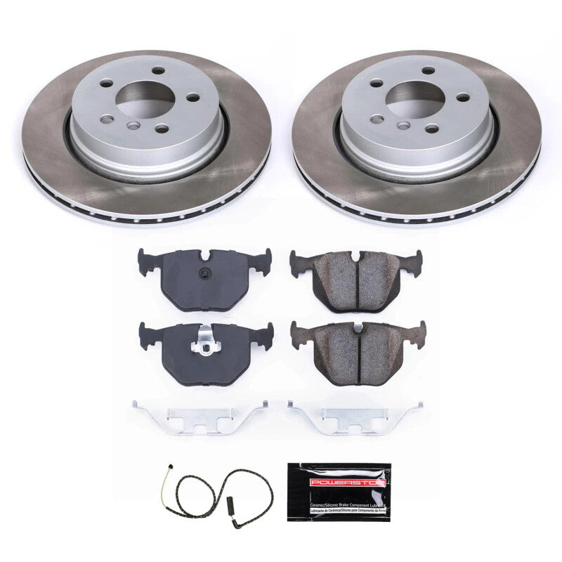 Power Stop 04-10 BMW X3 Rear Semi-Coated Rotor Kit