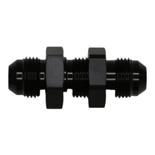 Load image into Gallery viewer, DeatschWerks 8AN Male Flare to 8AN Male Flare Bulkhead Adapter (Incl Nut) - Anodized Matte Black