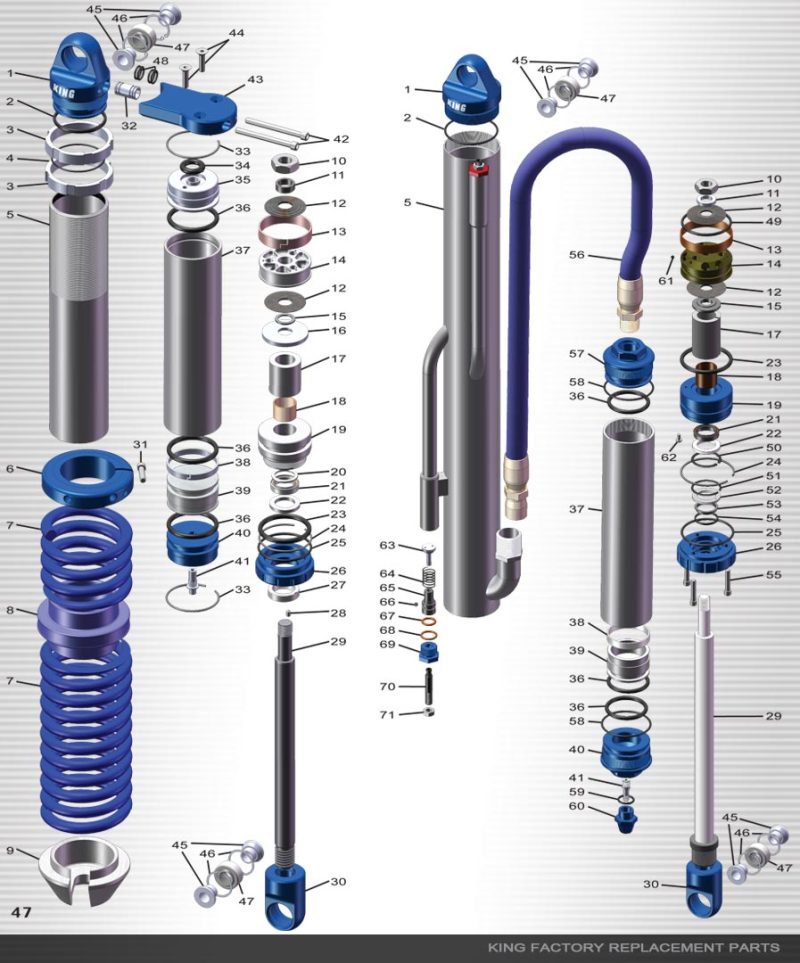 King Shocks 2.5 PR Rod End 3 Longer