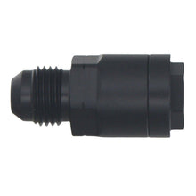 Load image into Gallery viewer, DeatschWerks 6AN Male Flare to 5/16in Female EFI Quick Connect Adapter - Anodized Matte Black