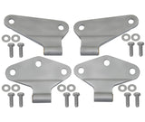 Kentrol 07-18 Jeep Wrangler JK Body Door Hinge Set 4 Pieces 2 Door Bare Grey