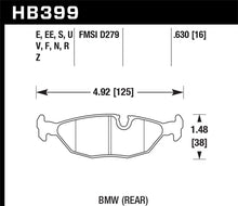 Load image into Gallery viewer, Hawk 86-87 BMW 325 2.7L Rear ER-1 Brake Pads