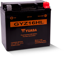 Load image into Gallery viewer, Yuasa GYZ16HL High Performance Maintenance Free AGM 12 Volt Battery