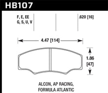 Load image into Gallery viewer, Hawk CP2361/CP3228/CP5104/CP5144 AP Racing DTC-60 Brake Pads