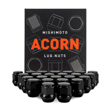 Load image into Gallery viewer, Mishimoto Steel Acorn Lug Nuts M12 x 1.5 - 24pc Set - Black