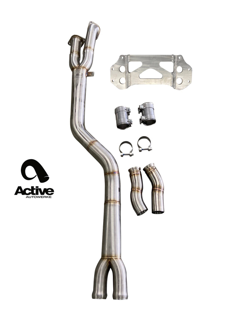 Active Autowerke G87 M2 Signature single mid-pipe with G87-brace - Image 2