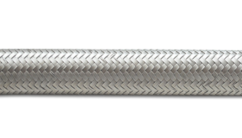 Vibrant -4 AN SS Braided Flex Hose (2 foot roll)