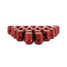 Load image into Gallery viewer, Mishimoto Steel Acorn Lug Nuts M14 x 1.5 - 24pc Set - Red