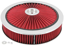 Load image into Gallery viewer, Spectre ExtraFlow HPR Air Cleaner Assembly 14in. x 3in. - Red