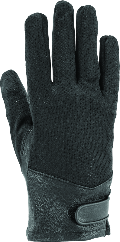 River Road Pecos Leather Mesh Gloves Black Womens - 2XL