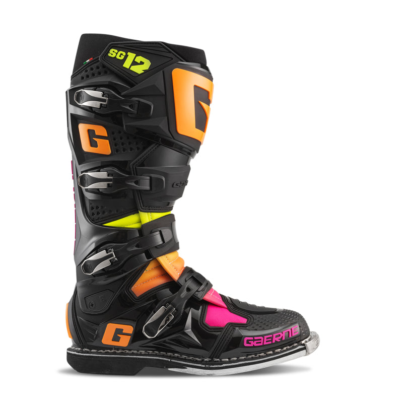 Gaerne SG12 Limited Edition Boot Black/Orange/Pink - Size 10.5