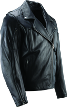 Load image into Gallery viewer, River Road Ironclad Classic Leather Jacket Black - Small