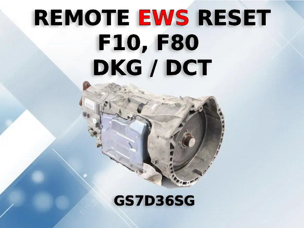 Remote EWS Reset Service F10, F80 DKG / DCT