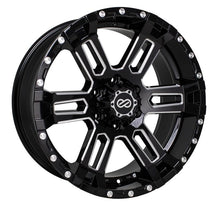 Load image into Gallery viewer, Enkei Commander 20x9 25mm Offset 6x139.7 Bolt Pattern 78 Bore Black Machined Wheel