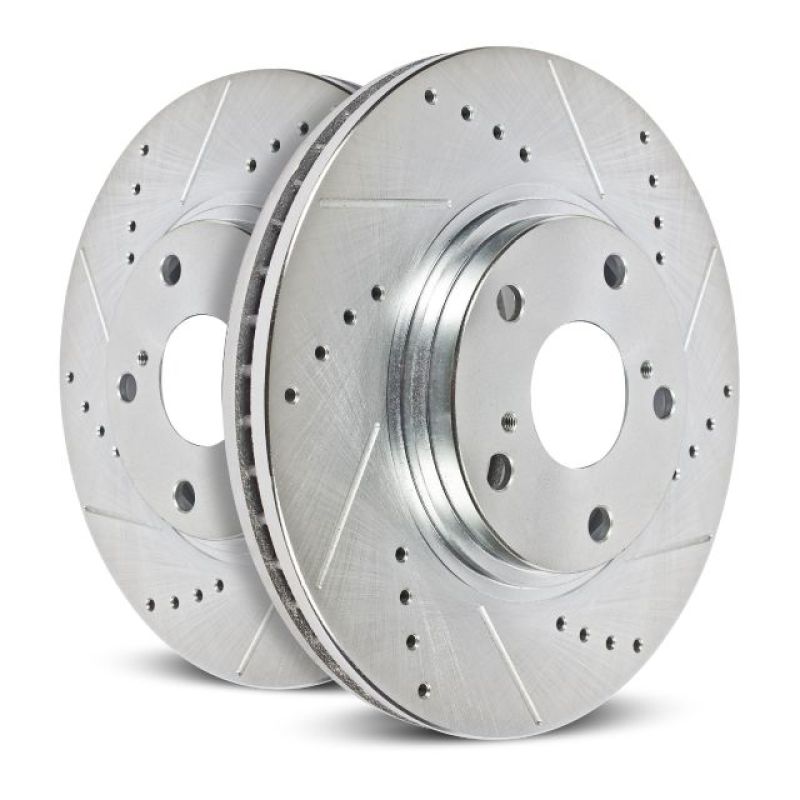 Power Stop 95-99 BMW 318ti Front Evolution Drilled & Slotted Rotors - Pair