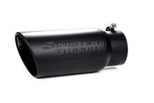 Load image into Gallery viewer, Sinister Diesel Universal Black Ceramic Coated Stainless Steel Exhaust Tip (4in to 5in)