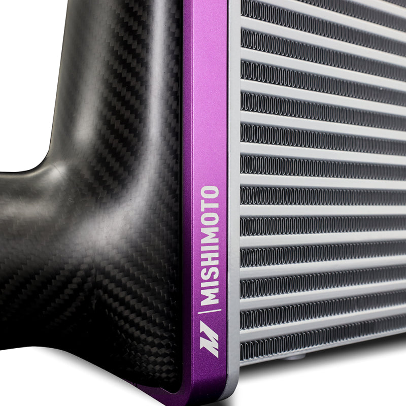 Mishimoto Universal Carbon Fiber Intercooler - Matte Tanks - 600mm Gold Core - S-Flow - P V-Band