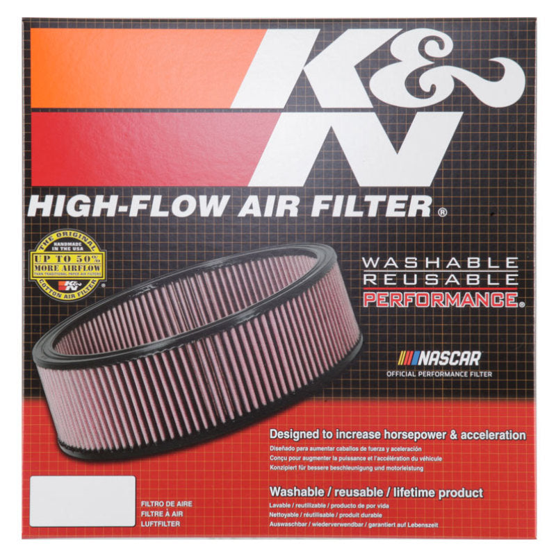 K&N Custom Air Filter 14 inch OD 12 11/16 inch ID 2 1/2 inch Height