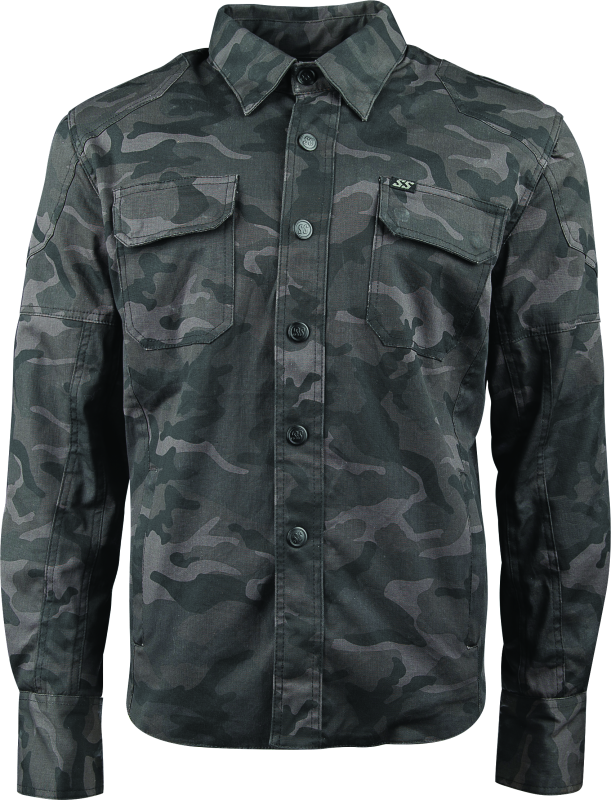 Speed and Strength Call to Arms Moto Shirt Camouflage - Small