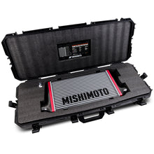 Load image into Gallery viewer, Mishimoto Universal Carbon Fiber Intercooler - Gloss Tanks - 450mm Black Core - C-Flow - DG V-Band