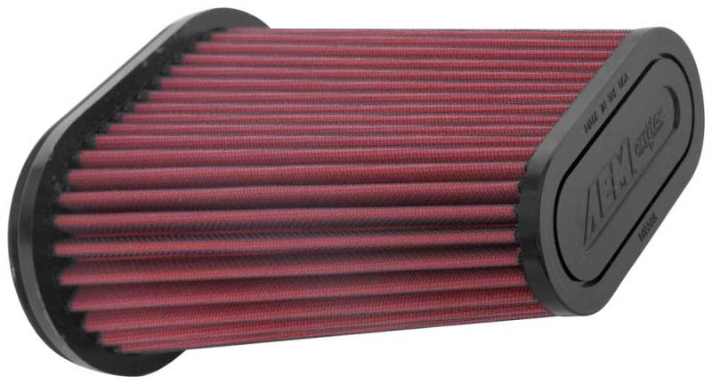 AEM 7.5in L x 4.5in W Base 5.5in L x 2.5in W Top 9in Height Dryflow Air Filter