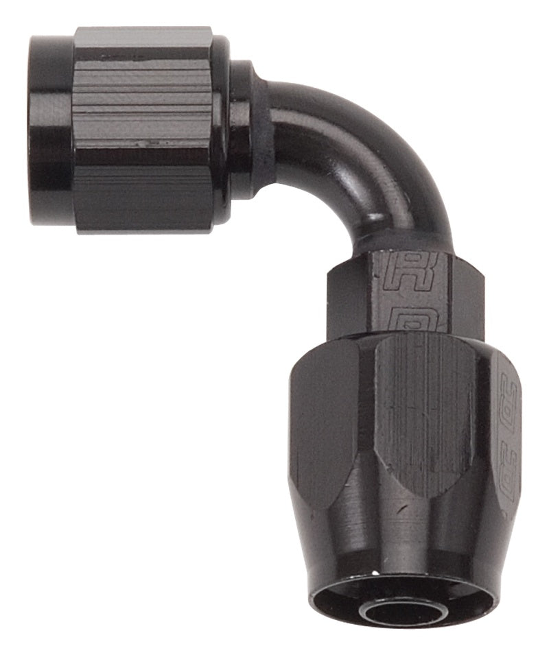 Russell Performance -10 AN Black 90 Degree Full Flow Hose End