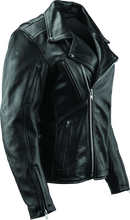 Load image into Gallery viewer, River Road Ironclad Classic Leather Jacket Black Womens - Small