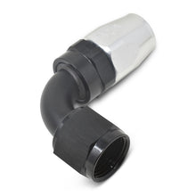 Load image into Gallery viewer, Russell Performance -8 AN Black/Silver 90 Degree Full Flow Hose End