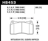 Hawk ER-1 Front Motorsport Brake Pads 03-06 Evo / 04-09 STi / 10+ Camaro SS (Brembo)